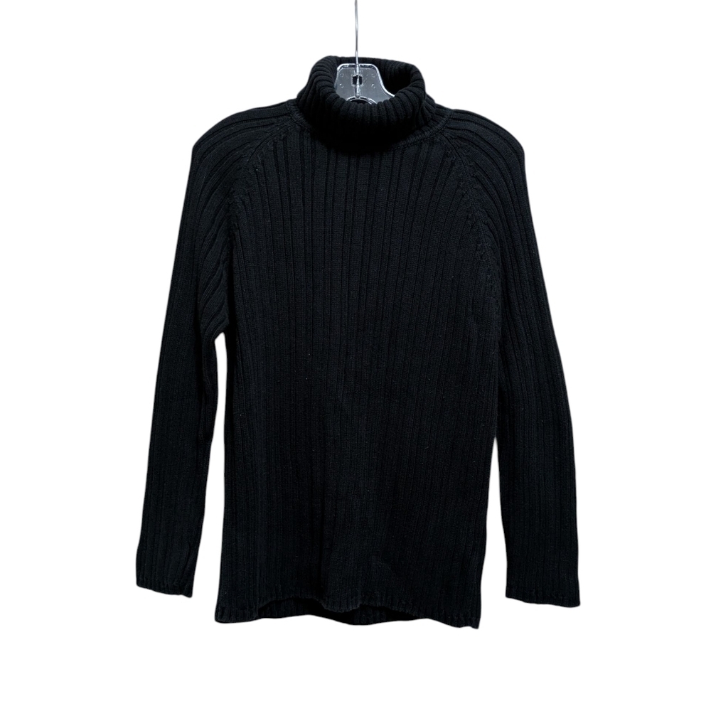 Cotton Ginny Plus Black Turtleneck Sweater Oversized 💯 Cotton Size Small